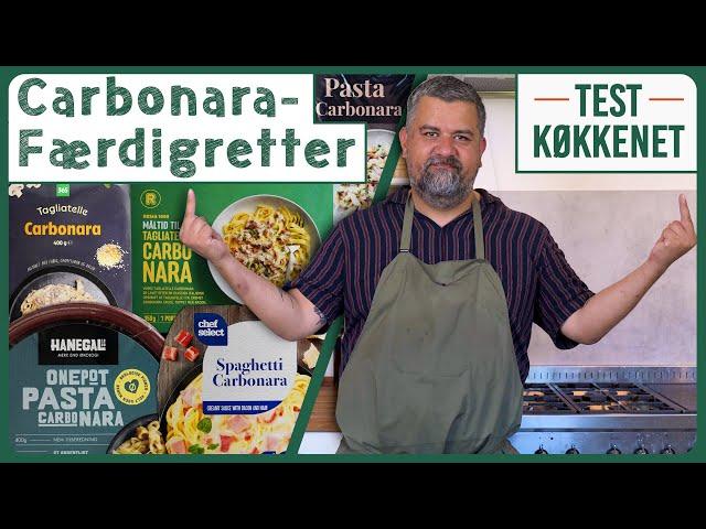 Carbonara smagstest | m. svampevand og skinketern?