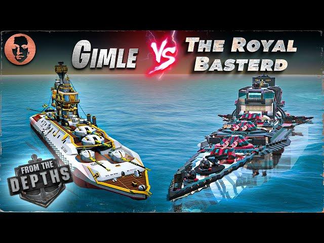 Gimle VS. The Royal Basterd - From the Depths Battleship Battle