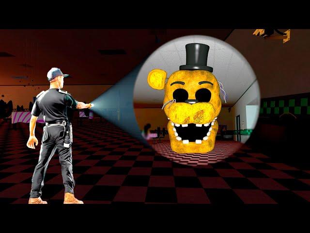 VR ANIMATRONICS SCARE THE SECURITY GUARD FNAF COOP Garry's Mod