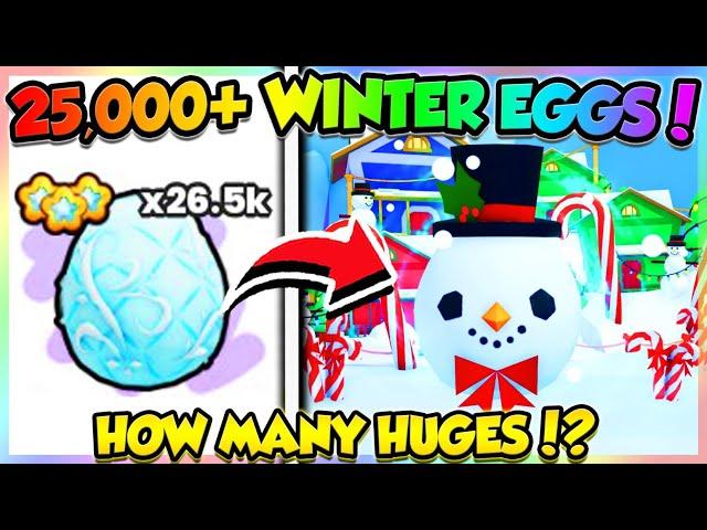 ️OPENING 25,000+ WINTER EGGS in PETS GO!! (Roblox)