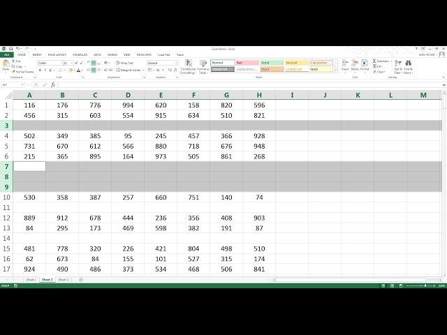 How to delete all blank rows in Excel in 3 seconds