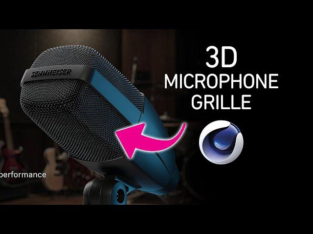 Cinema4D - 3D Microphone Grille Tutorial