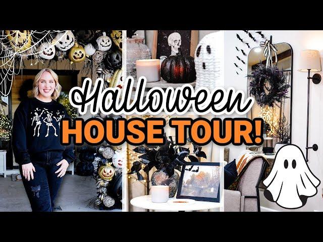 HALLOWEEN HOUSE TOUR! SPOOKY CHIC! HALLOWEEN DECOR IDEAS!