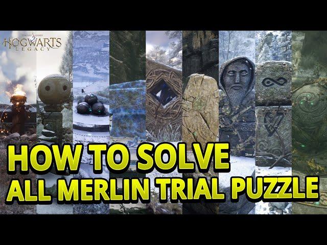 How To Solve All Merlin Trial Type Puzzle (EASY GUIDE) | Hogwarts Legacy