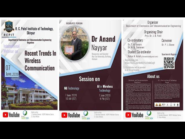 International Webinar - Recent Trends in Wireless Communication (Session 1)