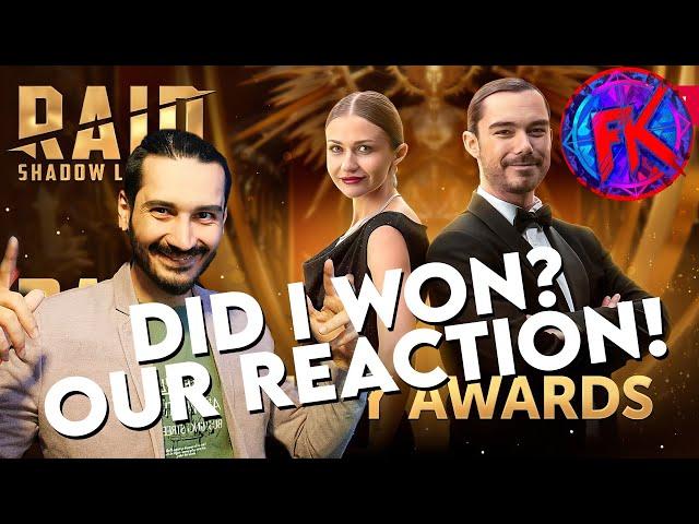 Raid Awards! Streamer of the YEAR!? Live Reaction! | Raid: Shadow Legends