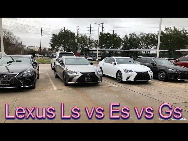 LEXUS Ls vs Es vs Gs!!!!