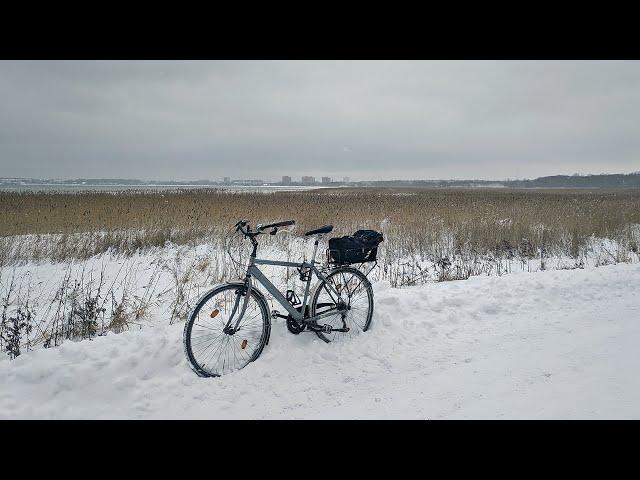 Winter cycling ride in Tallinn