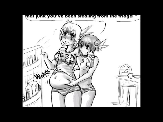 BBW weight gain - Breakfast with sister - by Kipteitei