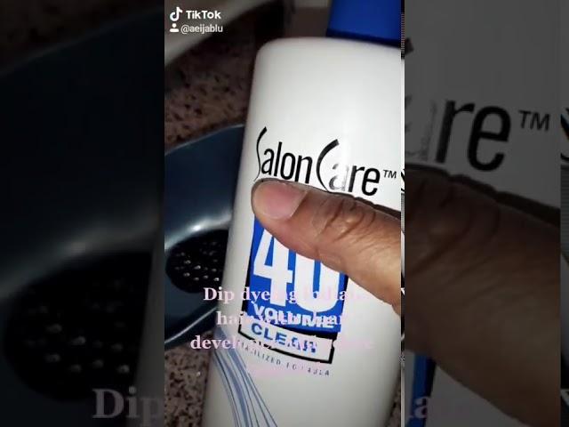 Dip dyeing with developer??????  hit or miss?