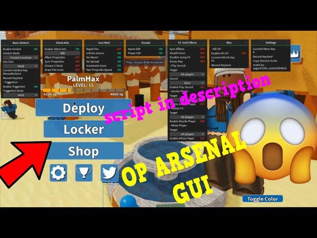 Arsenal OP ROBLOX HACK/SCRIPT + ADMIN COMMANDS!! FLY | AIMBOT | ESP | KILL ALL | AND MORE