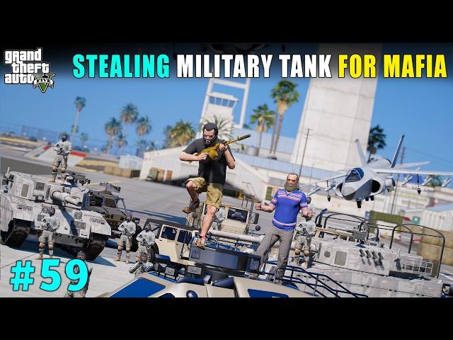 I STOLE MOST POWERFUL TANK FROM MILITARY BASE | GTA 5 GAMEPLAY #59