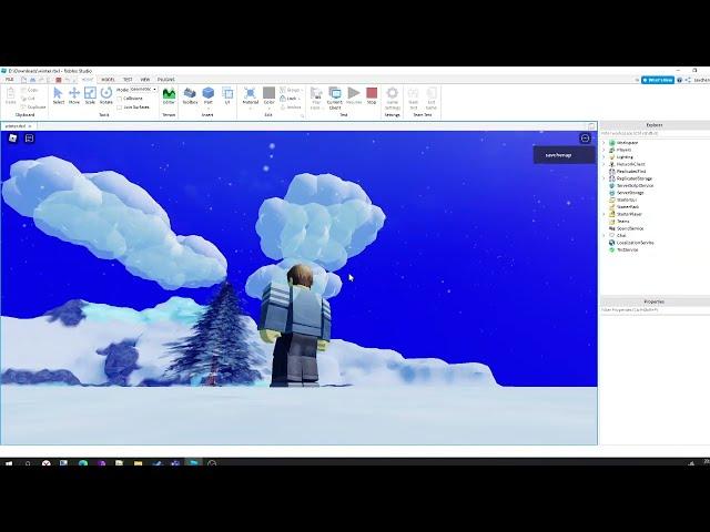 Как сделать снег в Роблоксе