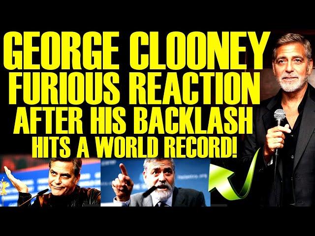 GEORGE CLOONEY LOSES IT AFTER FACING MAJOR BACKLASH AS WOKE HOLLYWOOD TAKES ACTION AGAINST HIM