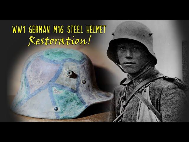 Restoring an Original German World War 1 M1916 Steel Helmet Back to its Former Glory! GREAT Result!!