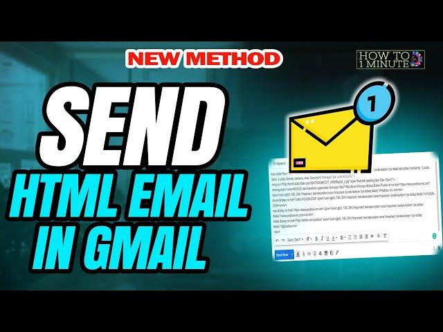 How to send html email in gmail 2024