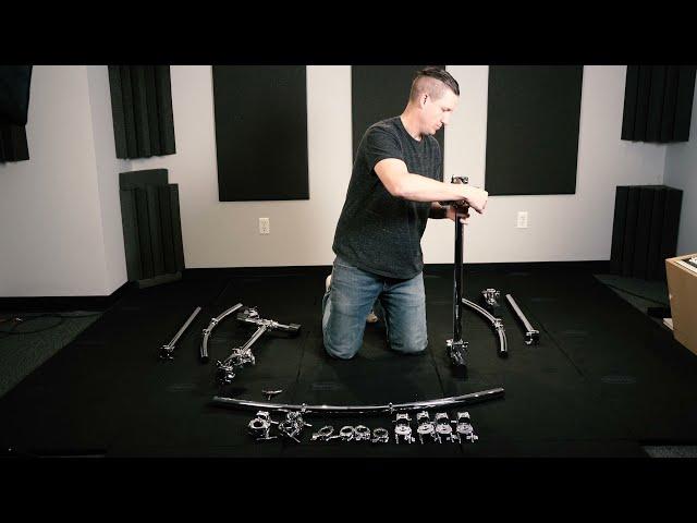 How to set up the GCS-450C 3-Sided Curved Drum Rack with Chrome Clamps  | Instructional Build