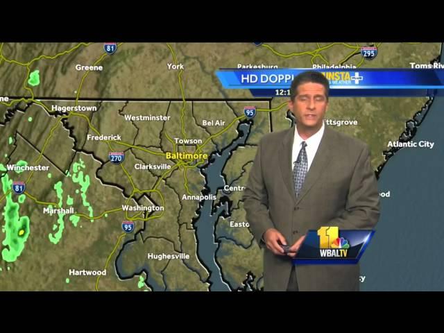 Tony talks hurricane amid calmer Md. weather