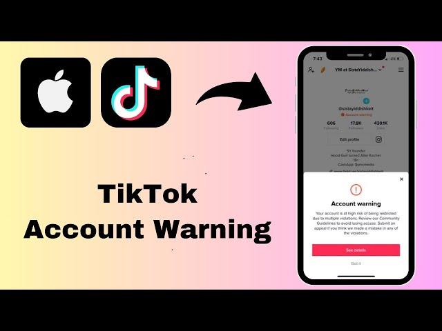 How to Fix TikTok Account Warning || Account Warning Problem On TikTok