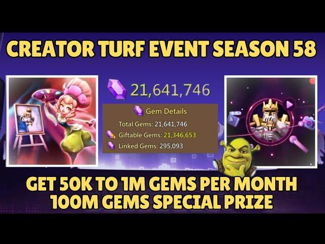 How to get Free Gems / Lords Mobile - Creator Turf event Season 58