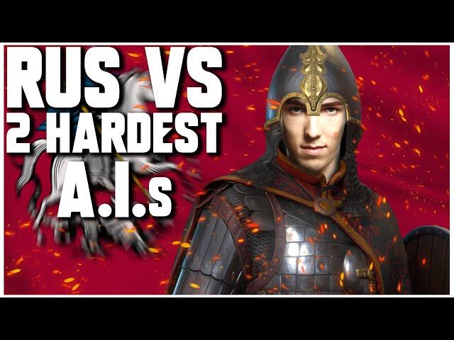 Grubby | AoE | 1v2 Hardest AI - with RUS!