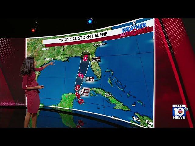 Tropical Storm Helene expected to strengthen into major hurricane