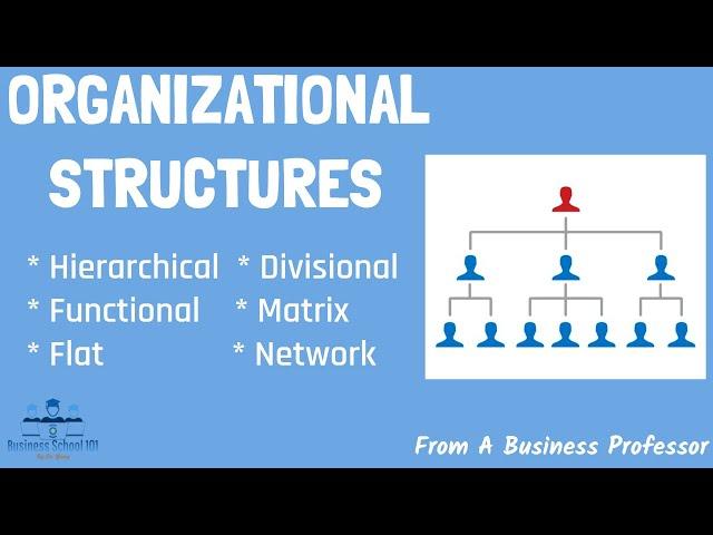 6 Most Common Types of Organizational Structures (Pros & Cons) | From A Business Professor