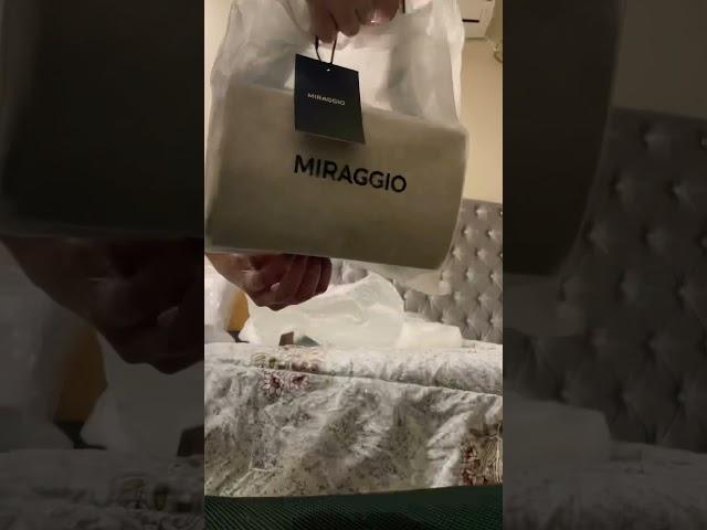 I bought these 3 MIRAGGIO bags #unboxing #baghaul #haul #asmr #asmrunboxing