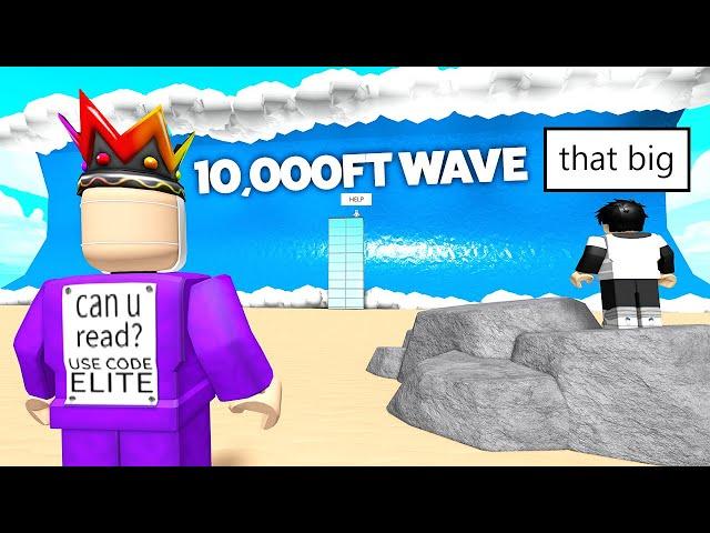 Roblox BUT 10,000 FT Tsunami HITS!?!