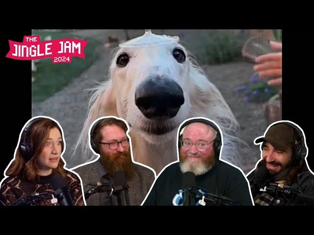 Simon, Tom, Harry and Lydia watch Simon's important videos | Yogscast Jingle Jam 2024