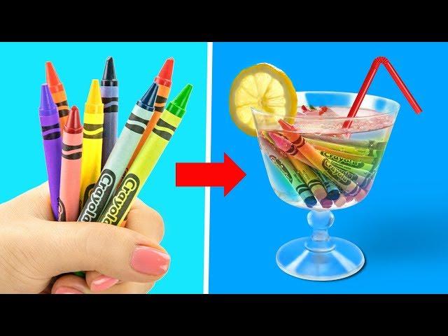 17 COLORFUL CRAYON HACKS / DIYS WITH CRAYONS