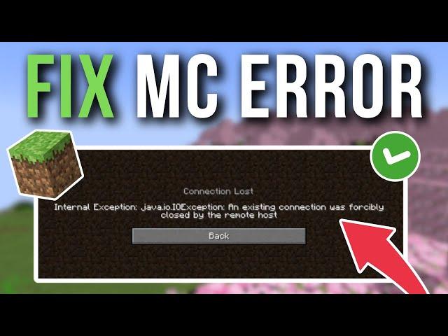 How To Fix Minecraft Internal Exception: java.io.IOException - Full Tutorial