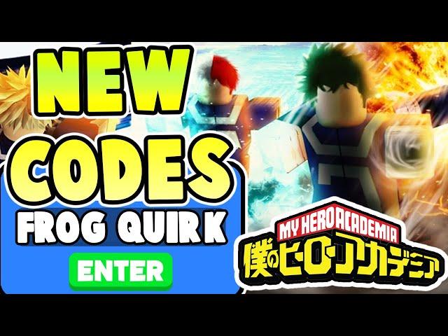 NEW BOKU NO ROBLOX REMASTERED CODES! *FROG QUIRK AND MORE* All Boku No Roblox Remastered Codes 2020