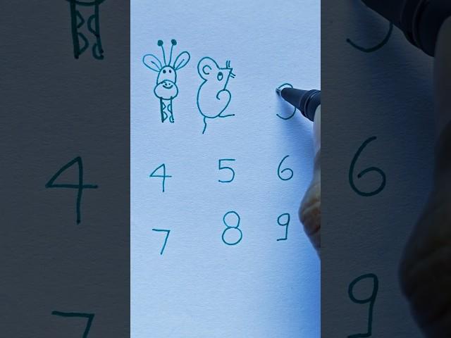 What makes 1 to 9  numbers?? #short  #shorts #art #trending #ytviral #trending #funny #viralvideo