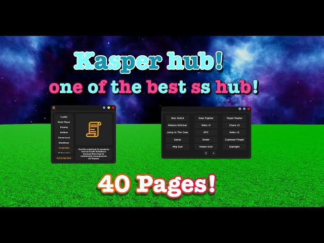 roblox script showcase: kasper gui updated!