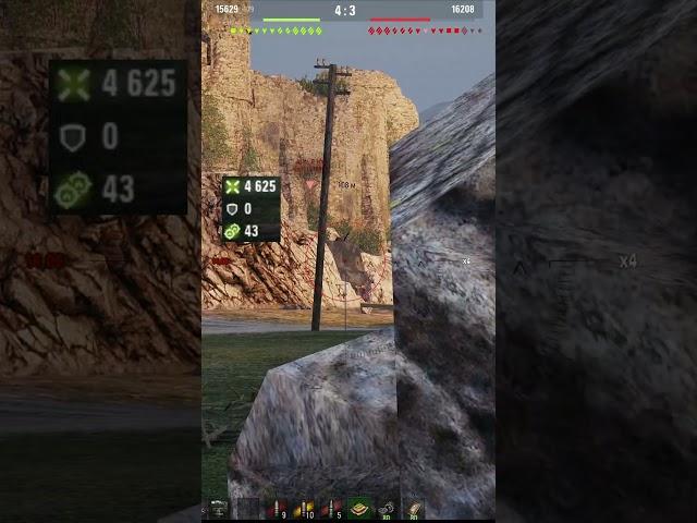 60TP - 9663 damage #wot #tiktok #shorts