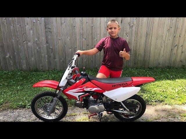 Honda CRF70 - start up and ride