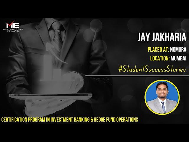 Jay Jakharia | Investment Banking Course Feedback | i-banking Career