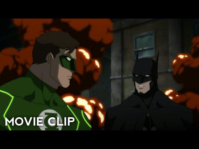 Green Lantern & Batman vs Evil Batman Fight Scene | Justice League War (2016) Movie Clips