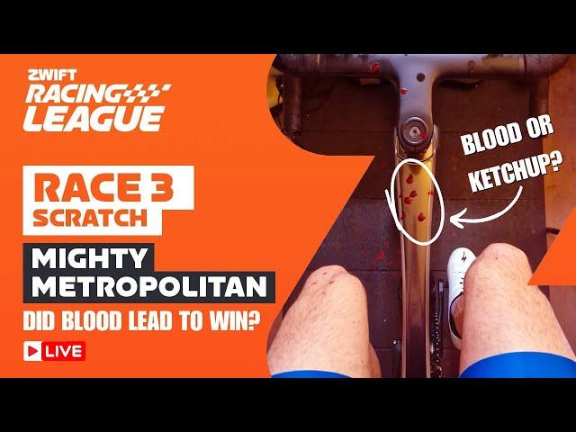 Zwift Racing League 2024// Race 3 - Mighty Metropolitan Scratch Race