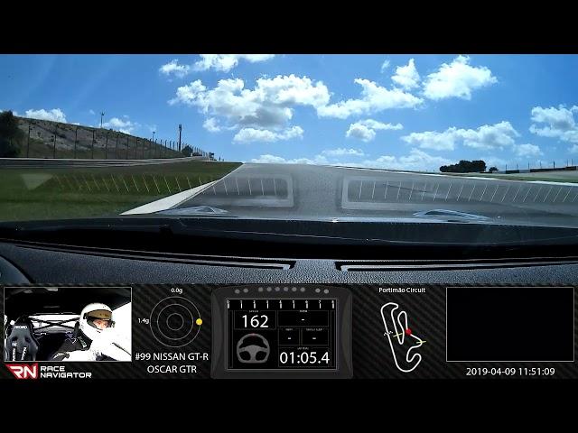 RN #1 Onboard video Portimão Circuit, NISSAN GT-R, 02:00.193