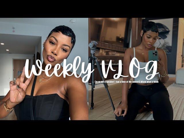 Weekly Vlog: Wedding tings |Concert (Jazmine Sullivan)| I don't do public speaking