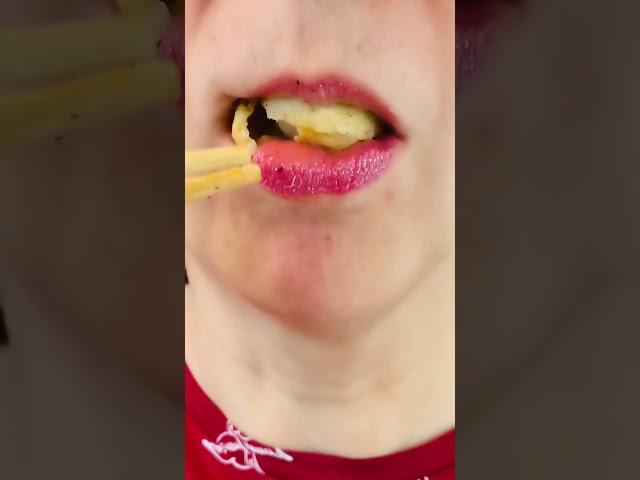 asmr PAN-FRIED DUMPLINGS eating sounds mukbang food #eating #mukbang