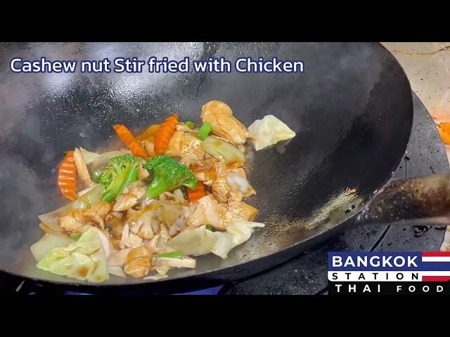 Cashew nut Stir fried with Chicken at Bangkok Station in New Zealand