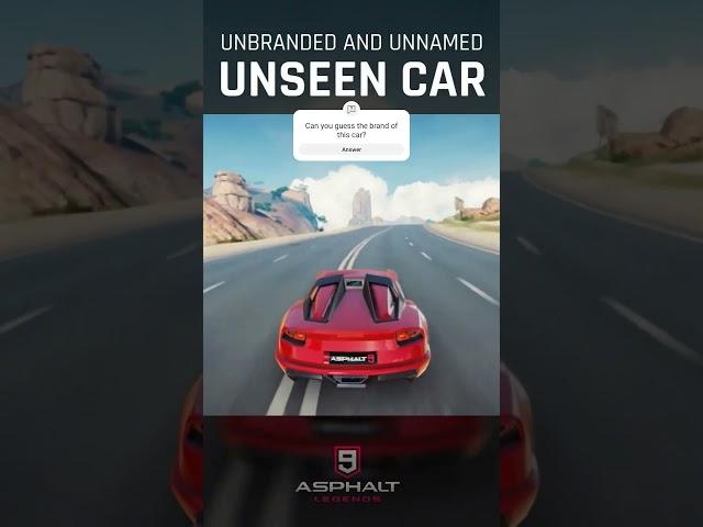 THE UNSEEN CAR of Asphalt 9 - #asphalt9 #a9creator #a9creator