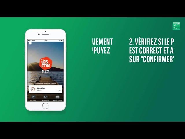 S'identifier avec itsme sur Easy Banking Web