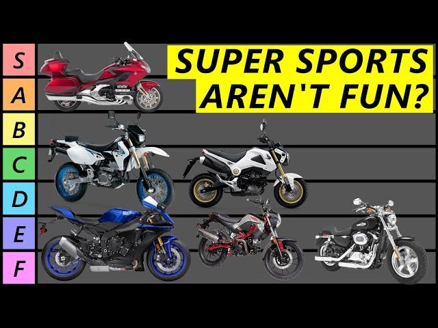 Most FUN Street Motorcycles Ranked!