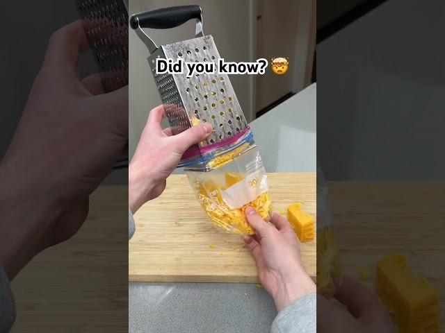 Easily store cheese  #lifetips #lifehacks #kitchenhacks #cookingtips #kitchentips #tipsandtricks