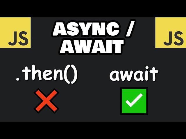 JavaScript ASYNC/AWAIT is easy! ⏳