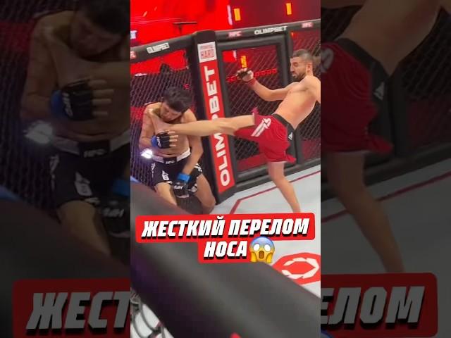 ЖЕСТКИЙ ПЕРЕЛОМ НОСА | @hfcmma #хардкор #нокаут #попмма #popmma #ufc #mma #mmafighter #hardcore